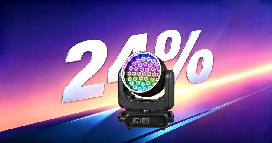 Betopper LM3715R 37×15W Wash Moving Head with Halo Ring