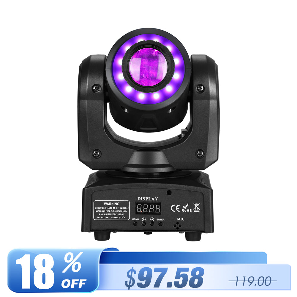 Betopper LS35 30w Moving Head Spotlight with Ring Effect