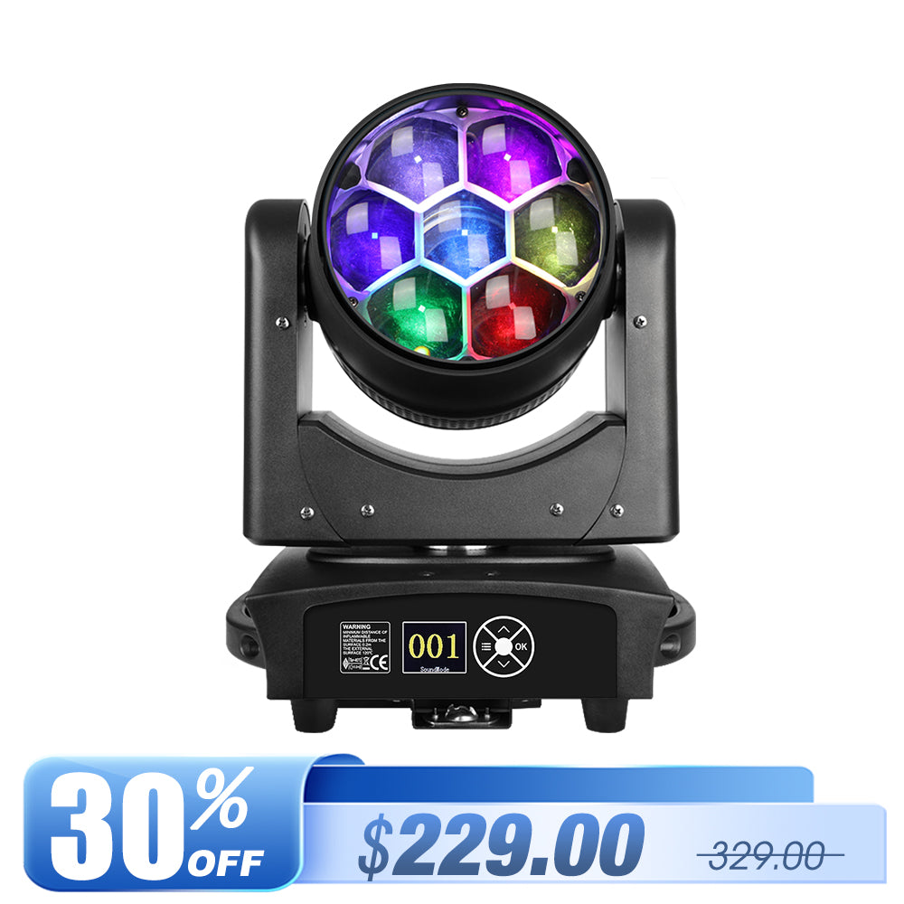 Betopper LM0740 7x40W Wash&Zoom Moving Head Stage Light