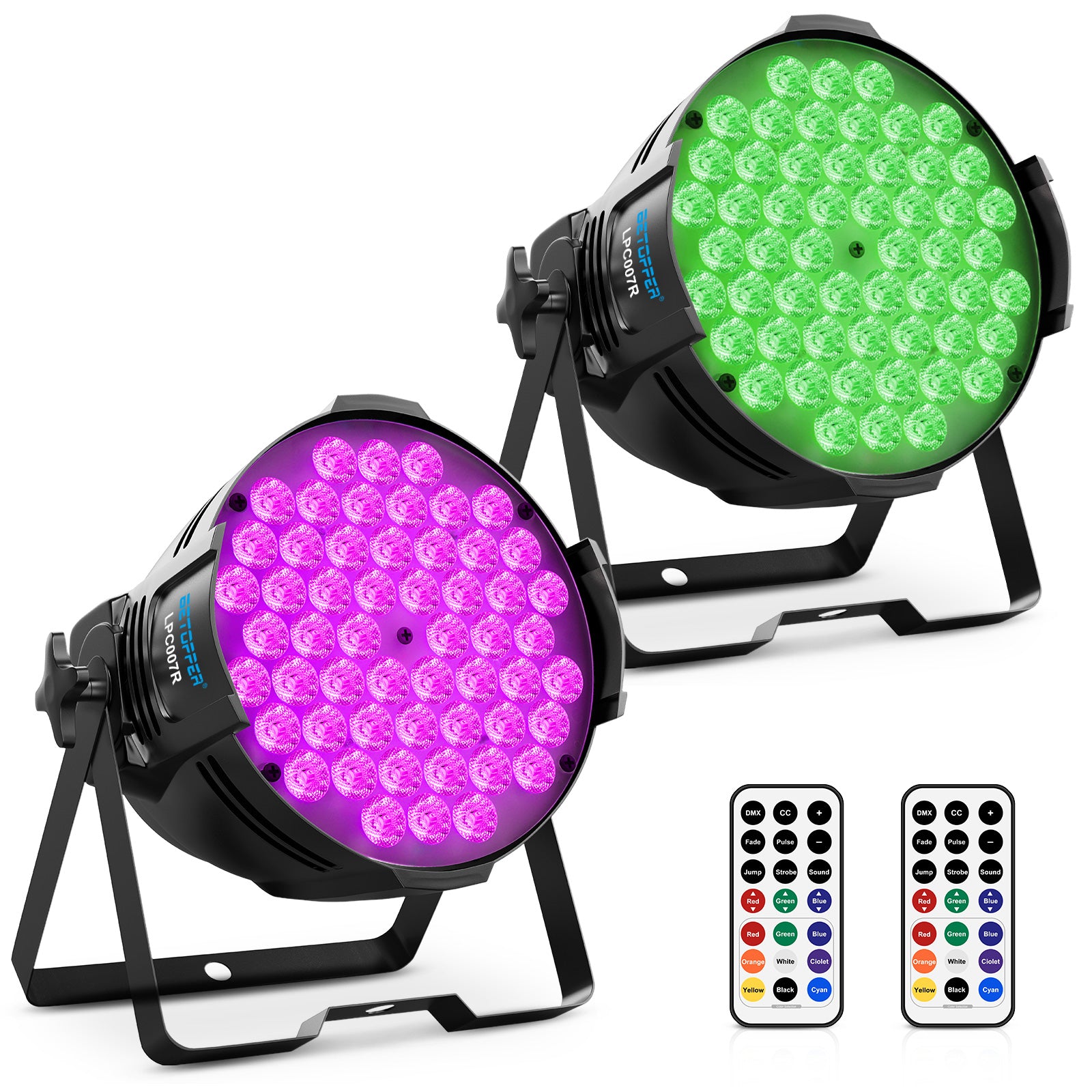 BETOPPER 54 x 3W RGB LED Par Lights LPC007R