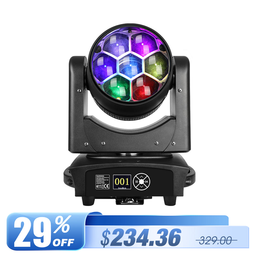 Betopper LM0740 7x40W Wash&Zoom Moving Head Stage Light