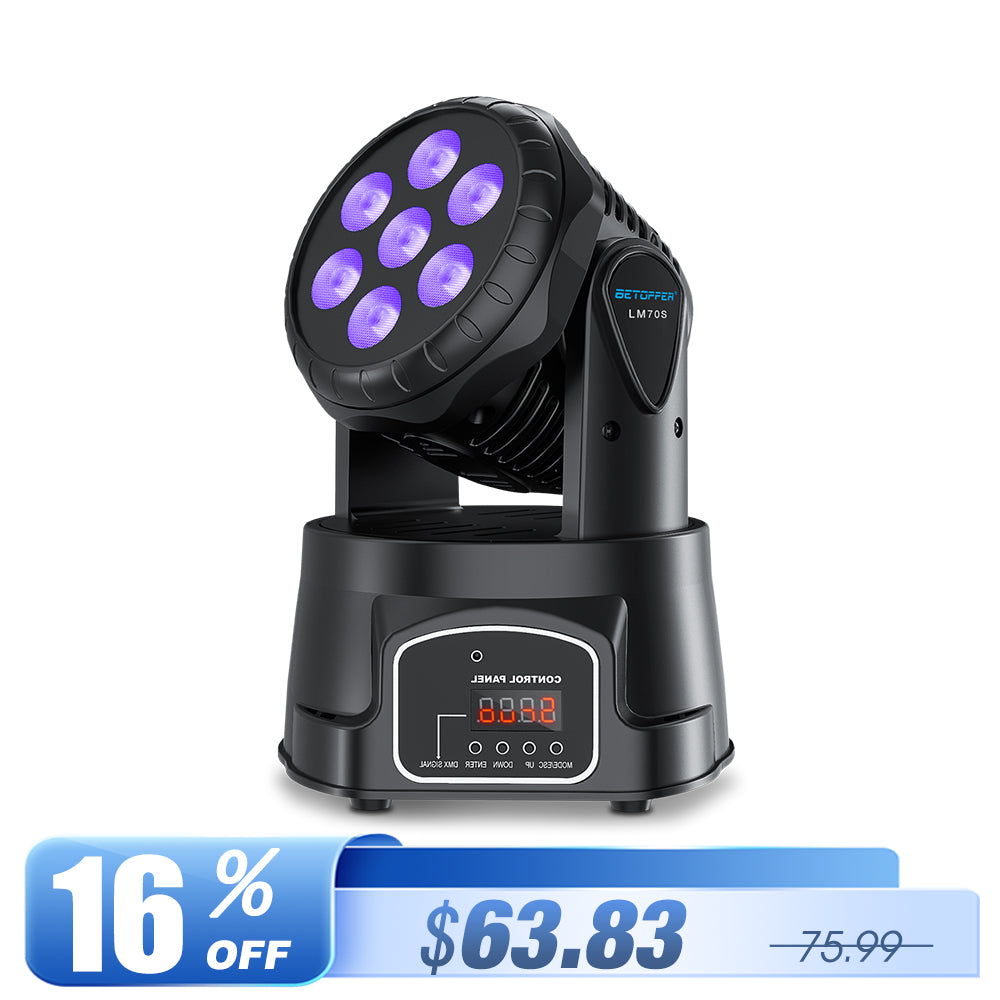 Betopper LM70S 7x8w Mini Moving Head Stage Light