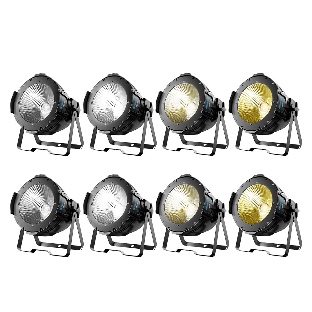 Betopper LED COB Zoom 100W Warm/Cold White Par Light (8pcs)