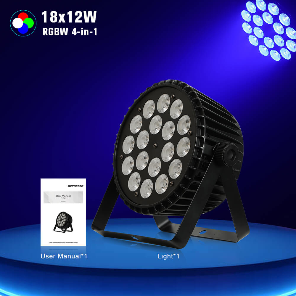 Betopper 18x12W RGBW 4-IN-1 LED Par Light