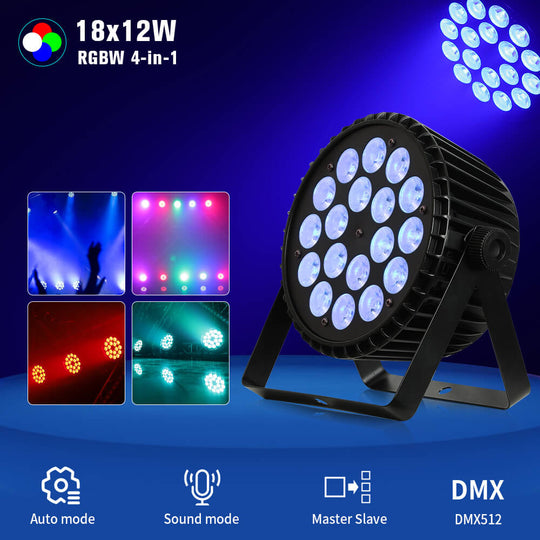 Betopper 18x12W RGBW 4-IN-1 LED Par Light