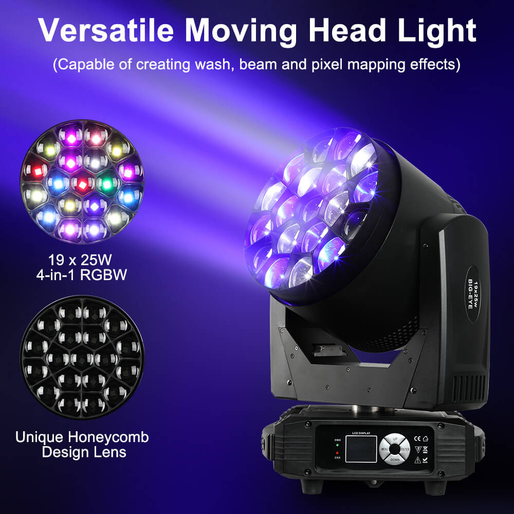 Betopper 19x25W RGBW 4-IN-1 Moving Head Light LM1925