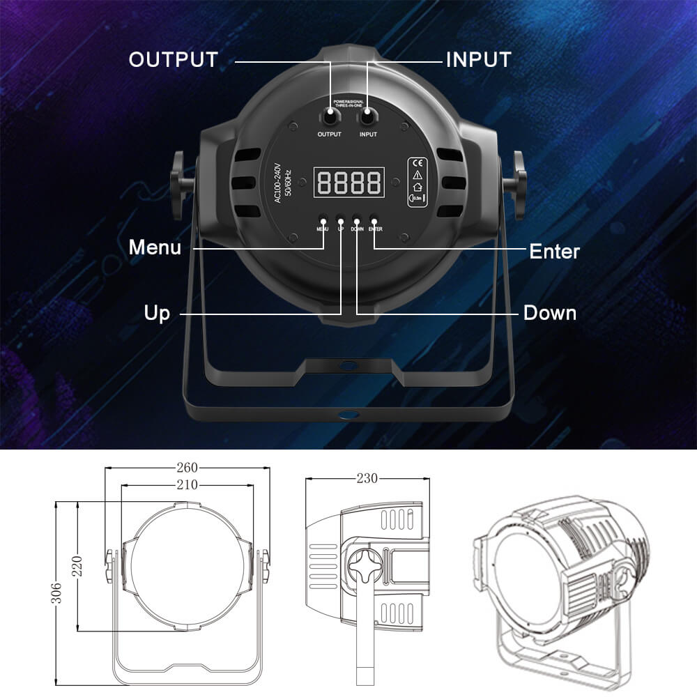 Betopper 200W RGB 3-IN-1 COB Light LC200W-H