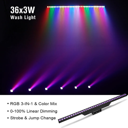 Betopper 36x3W RGB 3-IN-1 Stage Wash Light