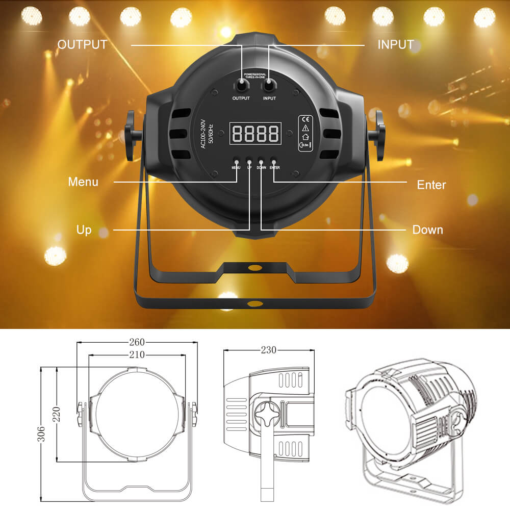 Betopper LC003-H 54x2W LED PAR Stage Light