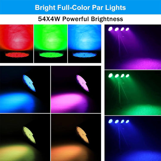Betopper 54x4w RGB 3 in 1 Stage Led Par Light LPC019-H