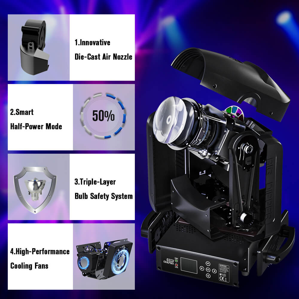 Betopper 9R 260W Beam Moving Head Light CLB260