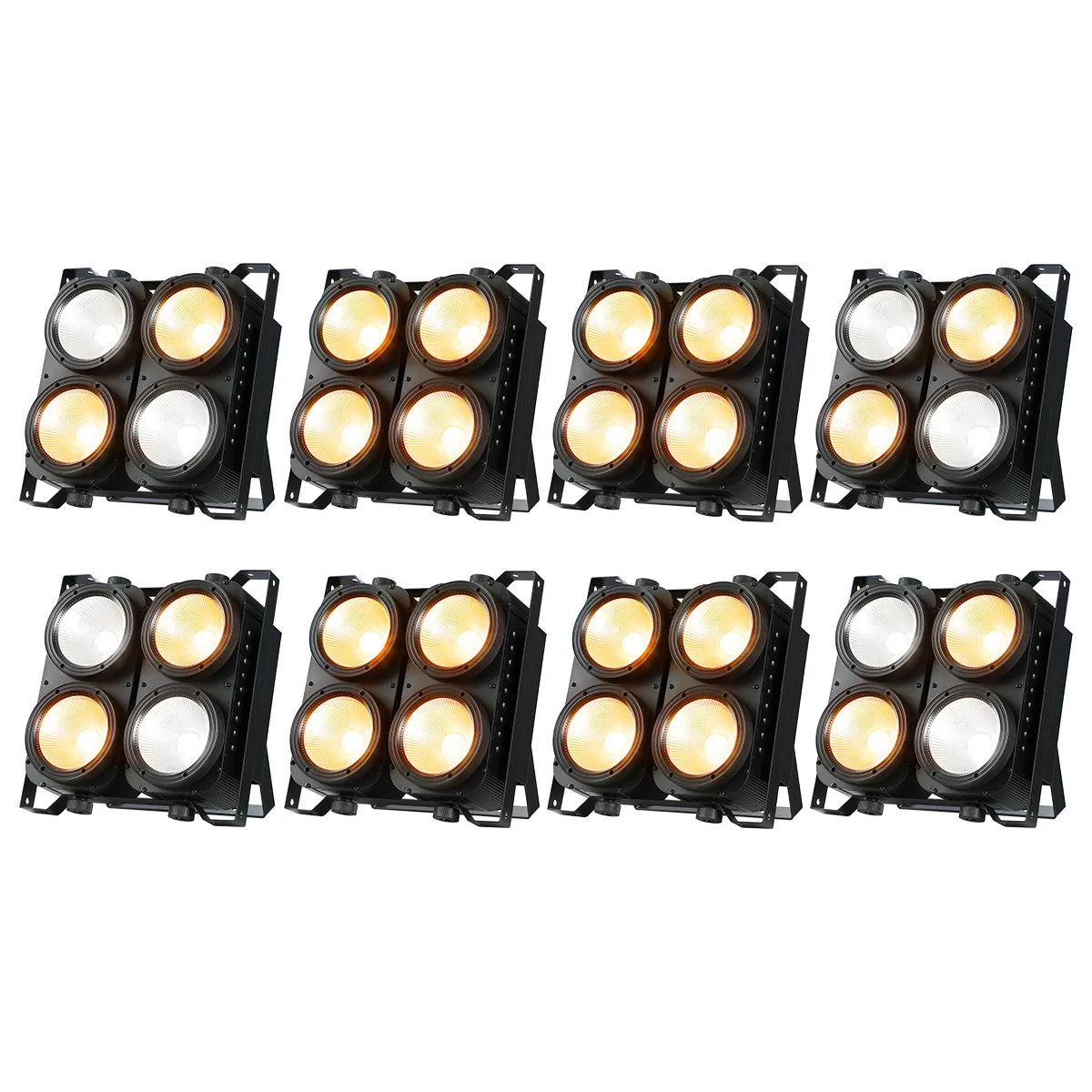 Betopper LC500 4x100w Amber/CW High CRI COB Blinder Light (8pcs)