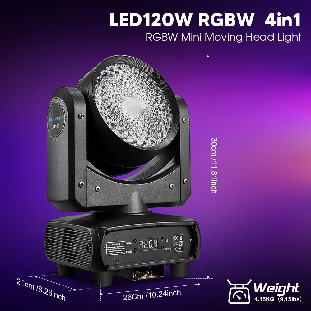 Betopper LED 120W RGBW 4in1 Moving Head Light LM120