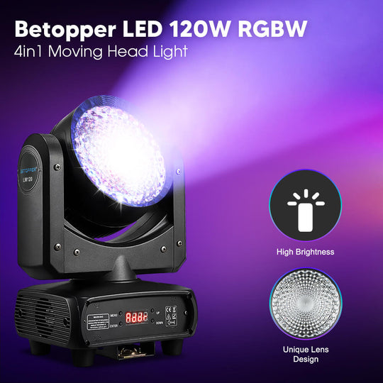 Betopper LED 120W RGBW 4in1 Moving Head Light LM120