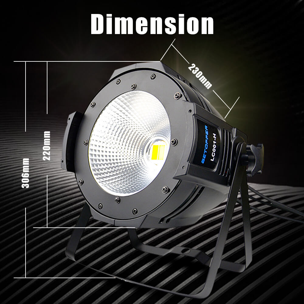 Betopper LED COB Zoom Par Light 100W WarmCold White Lighting LC001-H