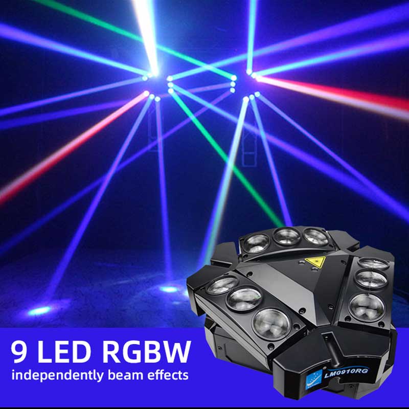 Betopper 9x10W Spider Moving Head Lights LM0910RG