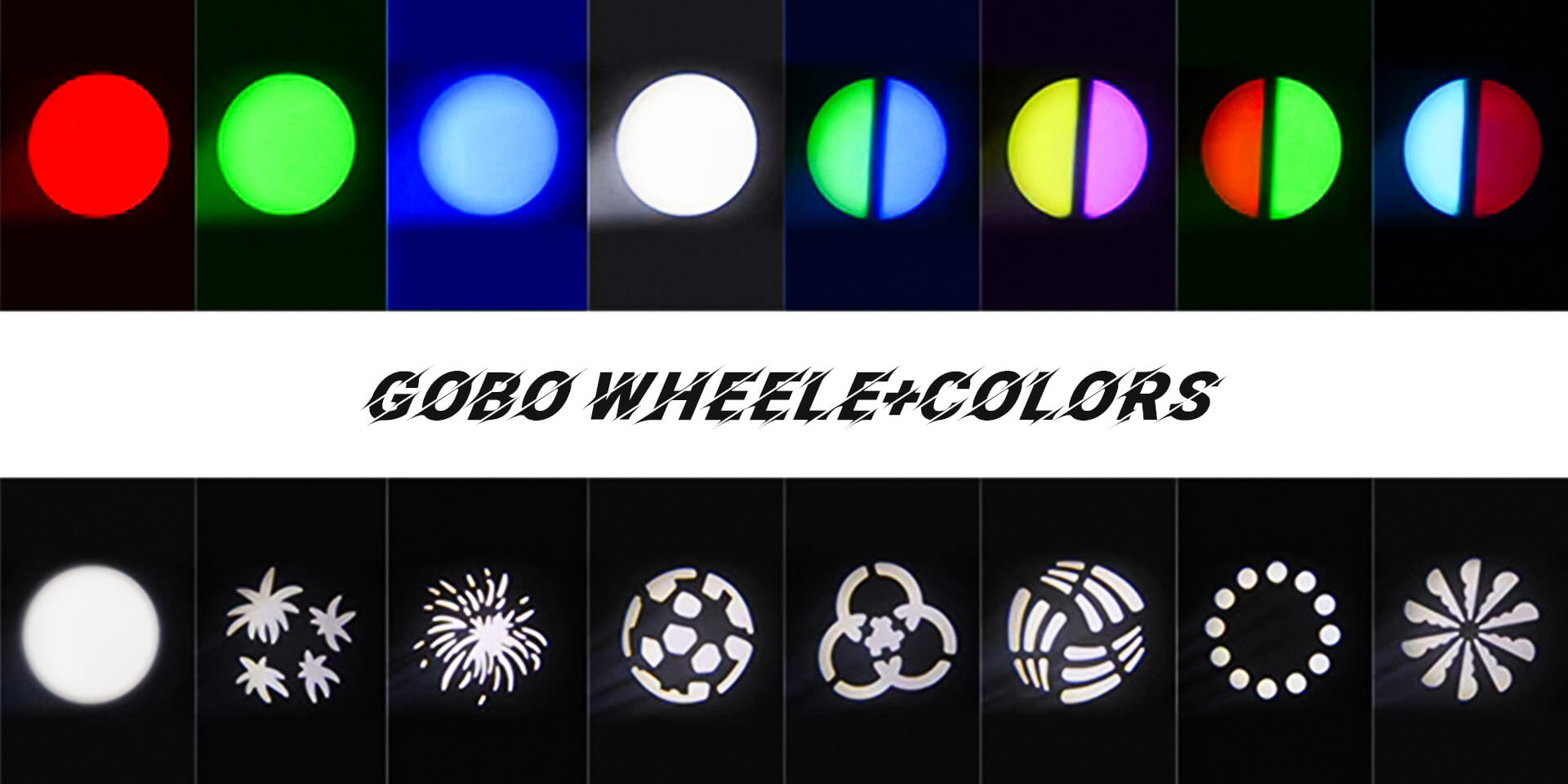 Betopper 10W 8 GOBO 8 Colors Spot Moving Head Light 