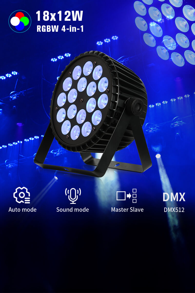 Betopper 18x12W RGBW 4-IN-1 LED Par Light