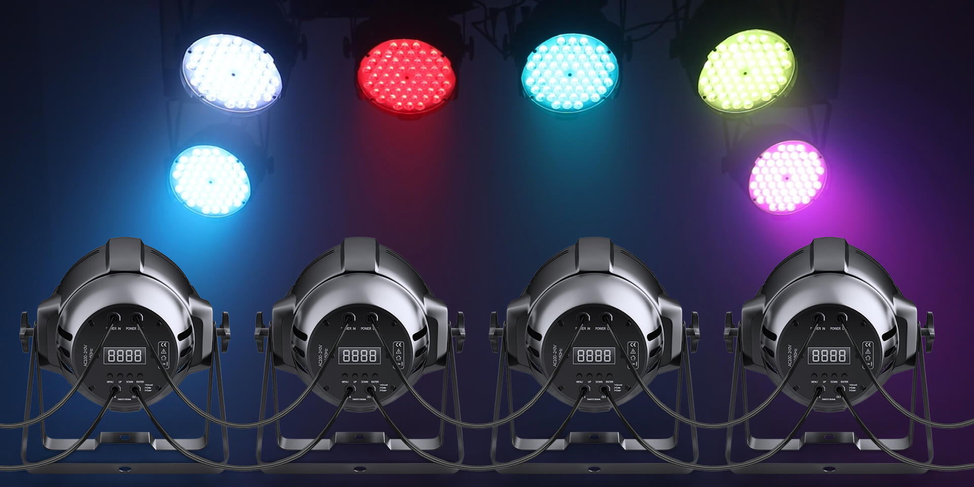 Betopper 54x3W RGB 3-IN-1 Full-Color LED Par Light LPC007-H