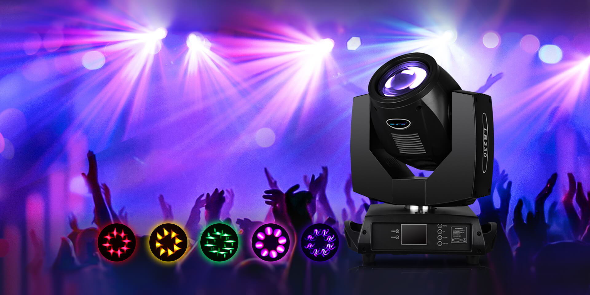 BETOPPERステージライト230W 7Rバルブビームライト