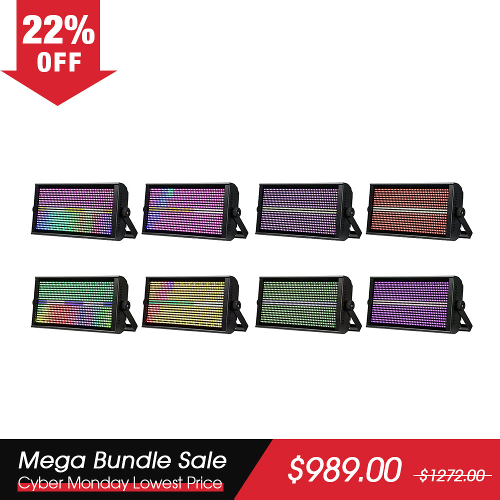 <tc>Betopper</tc> LF4808 260 W Matrix-Stroboskop-Effektlichter (8 Stück)