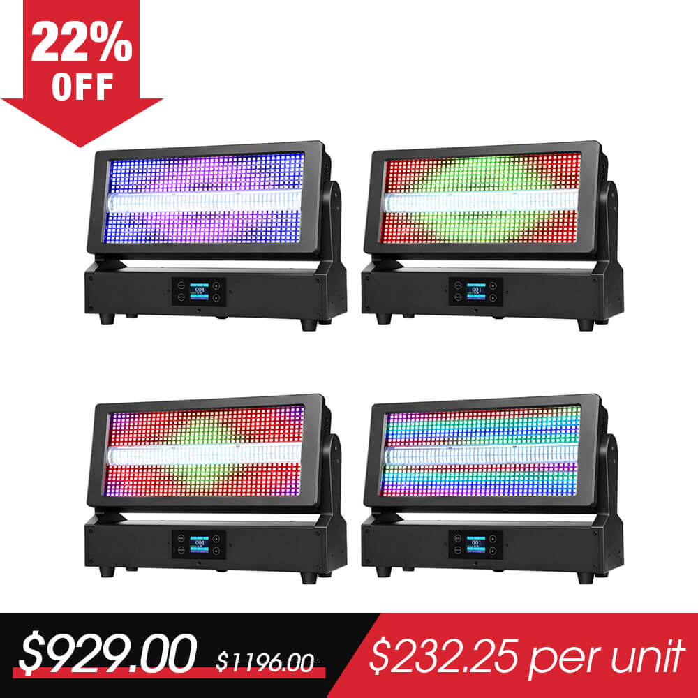 Betopper LF350 Matrix Strobe Effect Moving Head Lights（4pcs）
