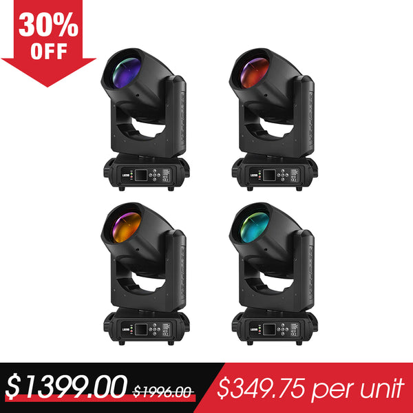 Betopper LB295 295W Pro Moving Head Beam Light (4pcs)