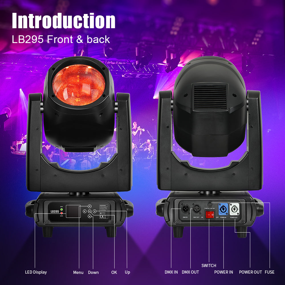 Betopper LB295 295w 7500K CCT Moving Head Beam Light