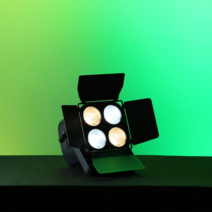 Betopper LC005-B 4×50W WW/CW COB PAR Light with Barn Doors