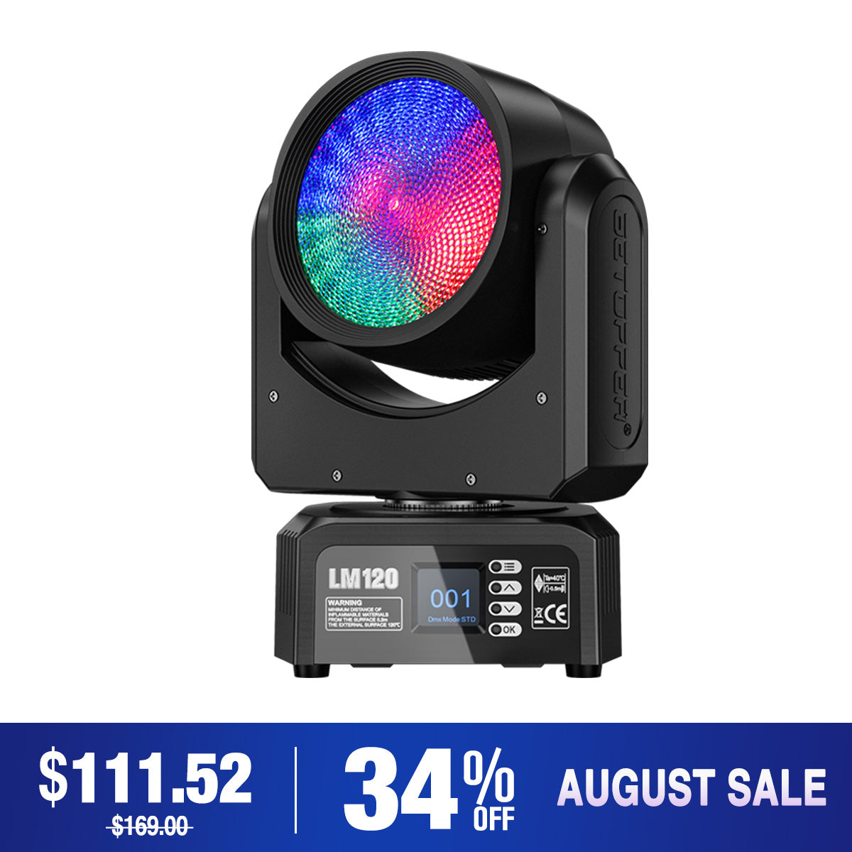 Betopper LM120 Demon's Eye 120w Moving Head DJ Licht