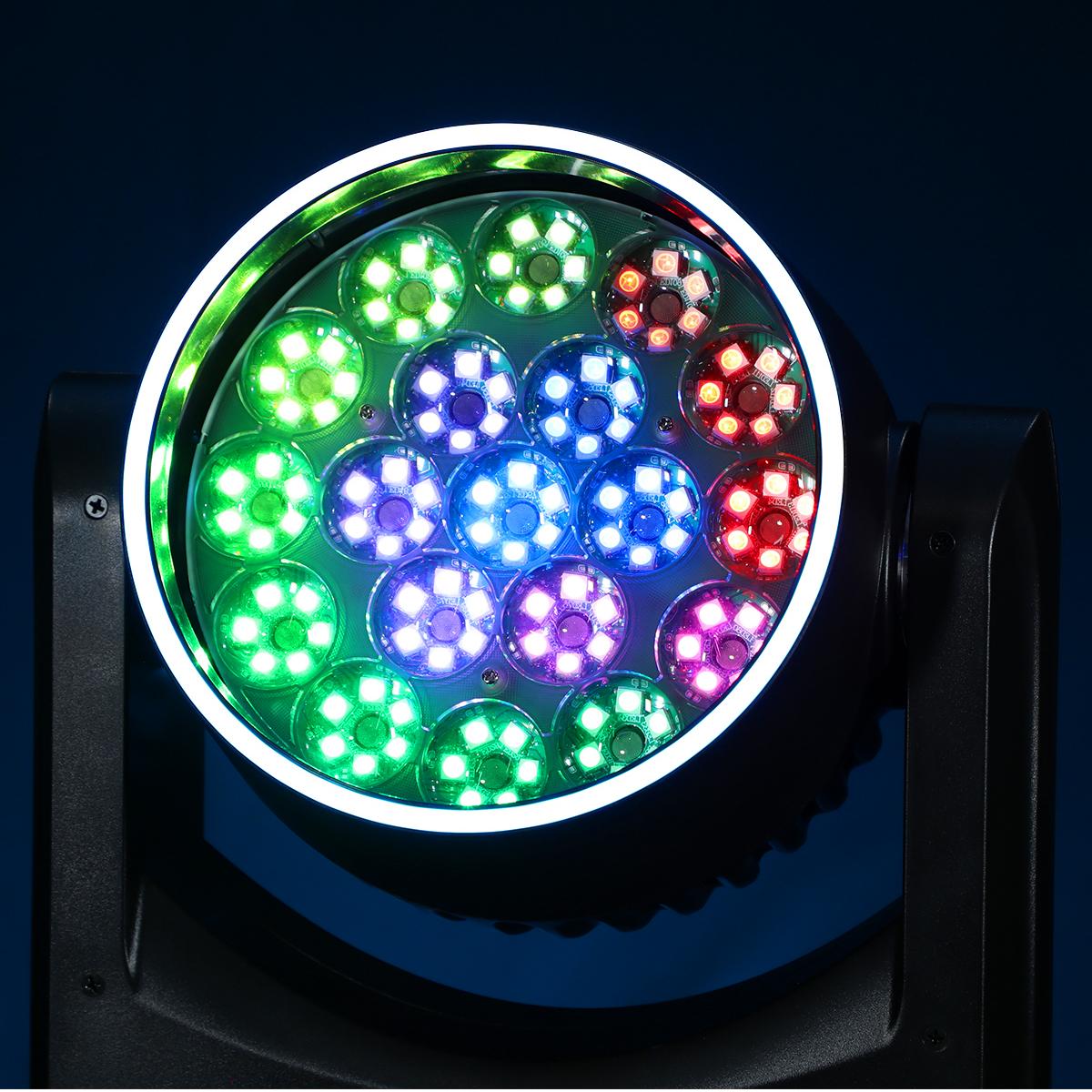 Betopper LM1915 Series 19×15W Wash Moving Head with Halo Ring