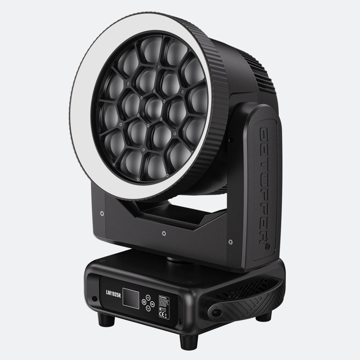 Betopper LM1925R 19×25W RGBW Moving Head Wash Light with Halo Ring