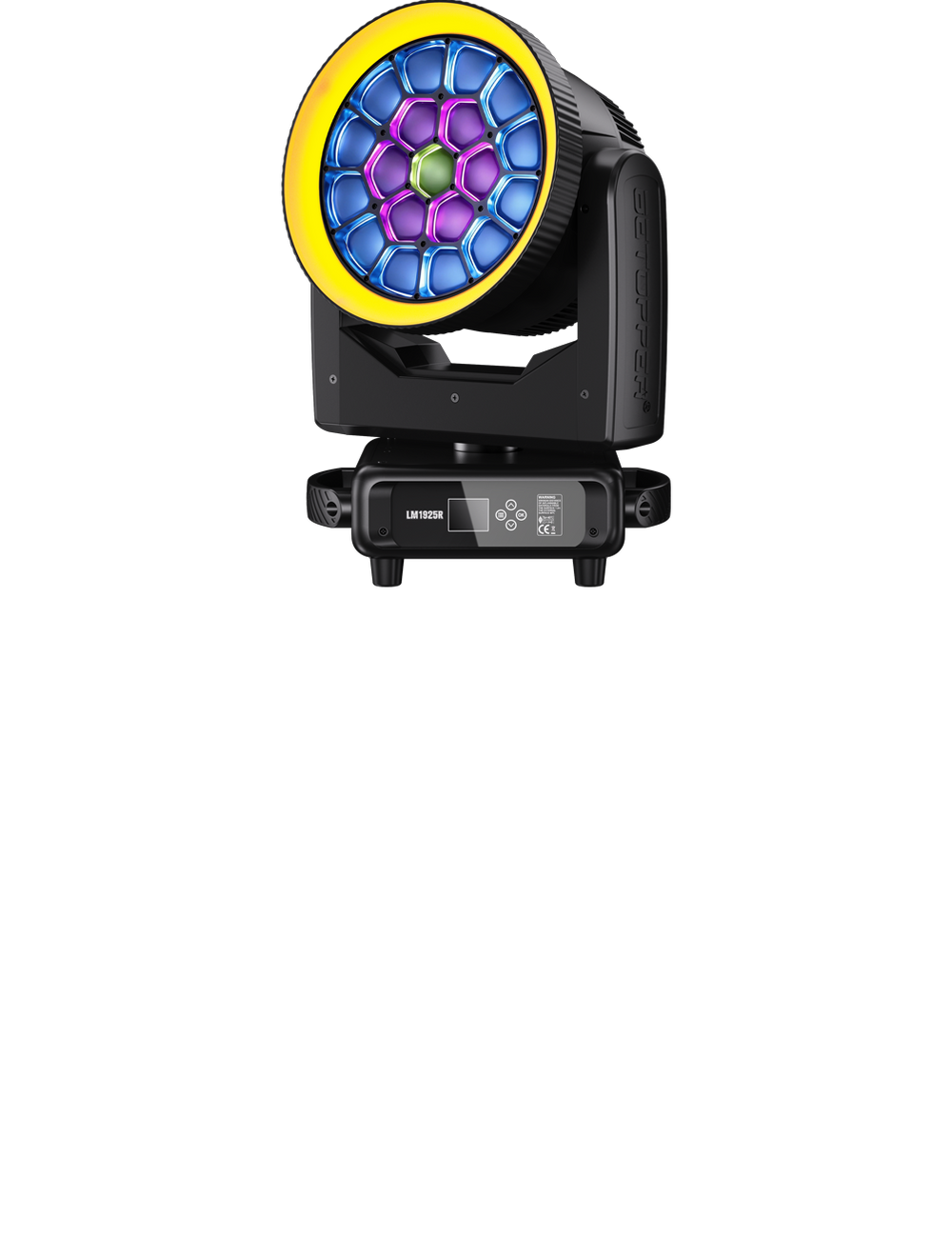 Betopper LM1925R 19×25W RGBW Moving Head Wash Light with Halo Ring