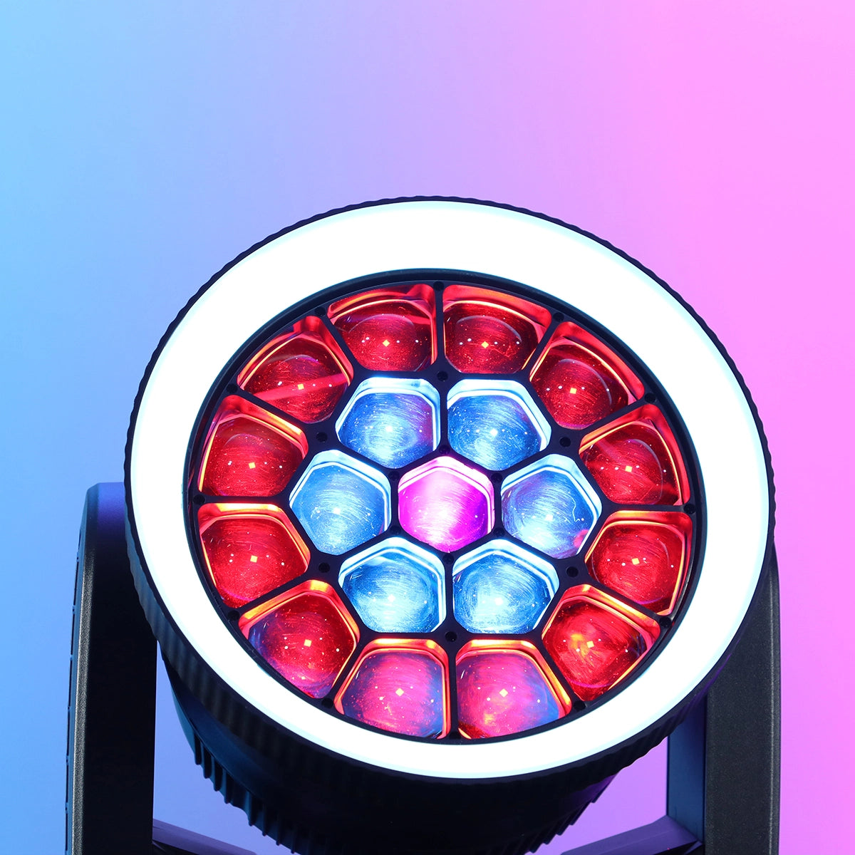 Betopper LM1925R 19×25W RGBW Moving Head Wash Light with Halo Ring