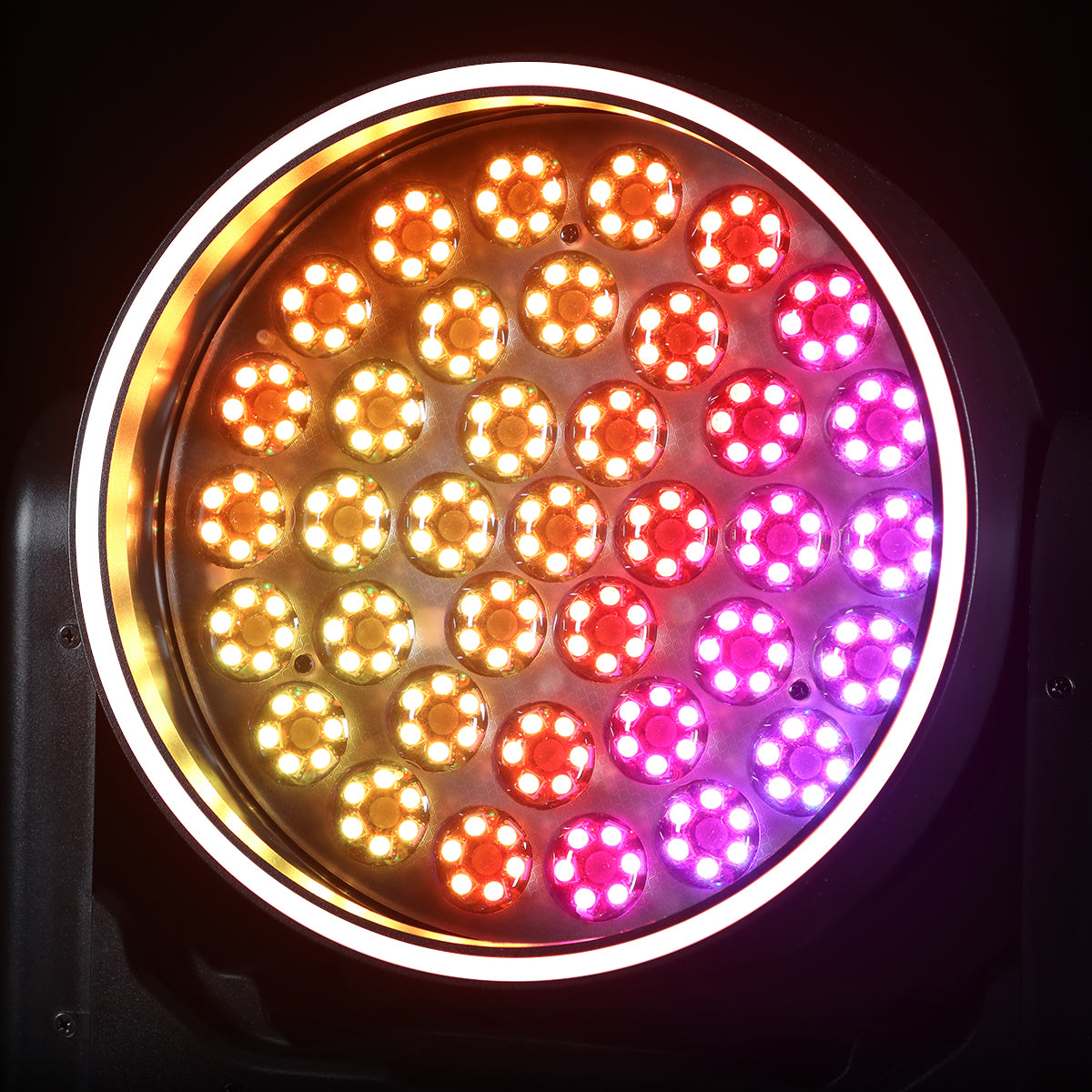 Betopper LM3715R 37×15W Wash Moving Head with Halo Ring