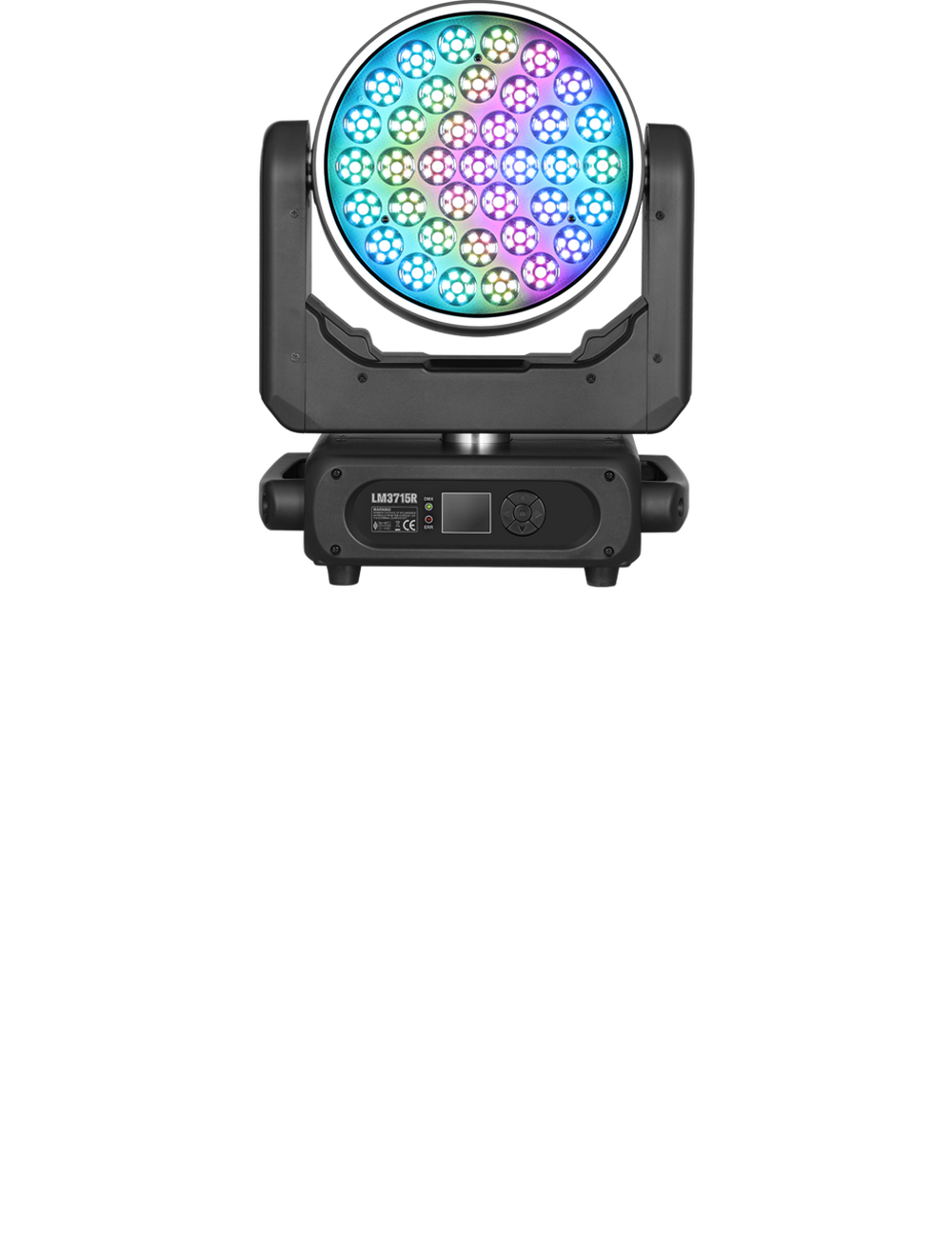 Betopper LM3715R 37×15W Wash Moving Head with Halo Ring