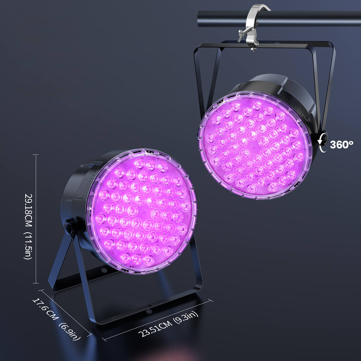 Betopper LPC017 54x3W RGB 3-in-1 Stage LED PAR Light