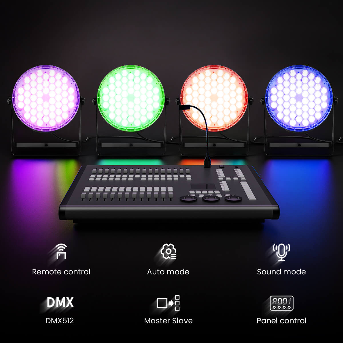 Betopper LPC017 54x3W RGB 3-in-1 Stage LED PAR Light