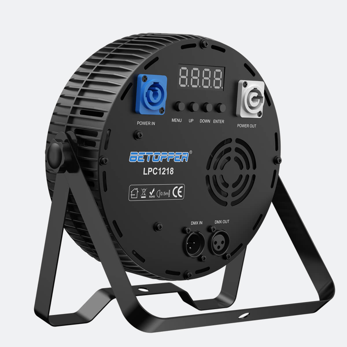 Betopper LPC1218 12x18W Lime Amber UV + RGB 6-in-1 LED PAR Light