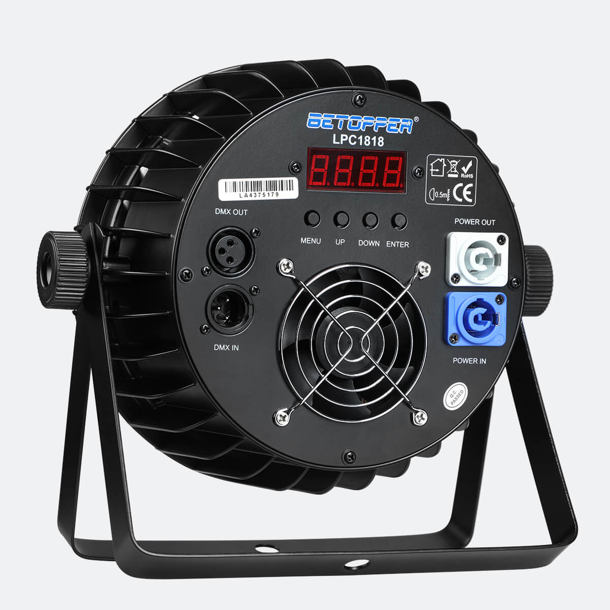 <tc>Betopper</tc> LPC1818 アップグレード 18x18W ライムアンバー UV + RGB LED PAR ライト