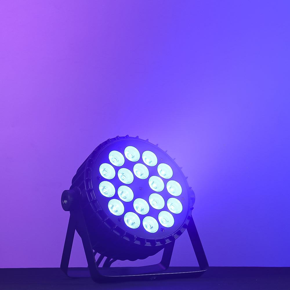 Betopper LED Stage Light,18 * 18W LED PAR Light, RGB+Lime Green+ Amber+UV 6-in-1 High Power Par Can Lighting,DJ Lights Strobe/Wash Uplight,DMX512/Sound Activated For Party Weddings Clubs (4S