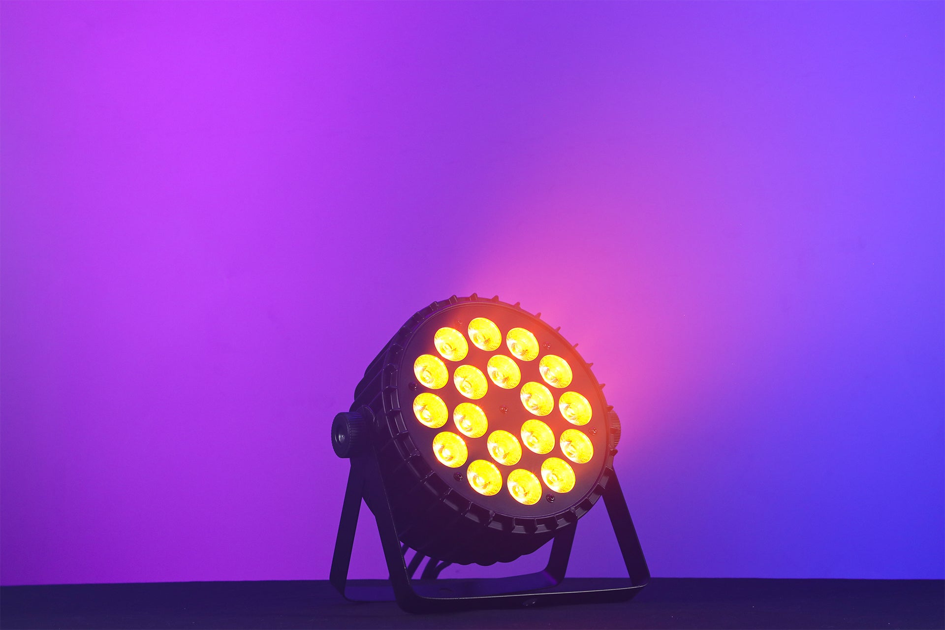 Betopper LPC1818 Upgraded 18x18W Lime Amber UV + RGB LED PAR
