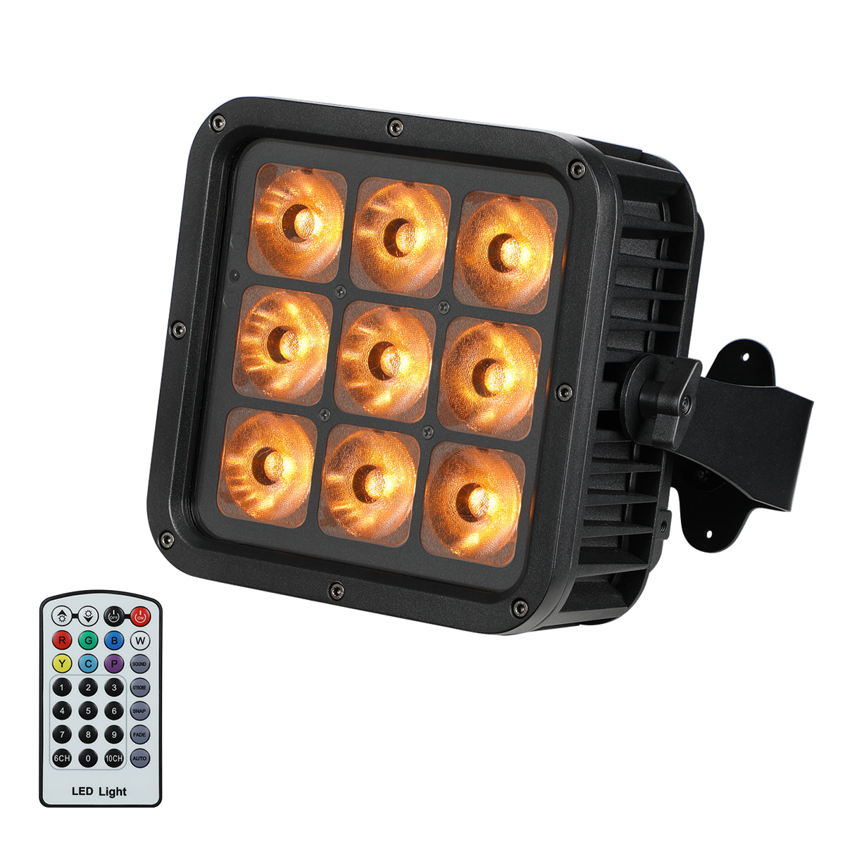 Betopper LPD001 9×18W RGBWA+UV 6-in-1 Battery-Powered IP65 Outdoor LED PAR Uplight