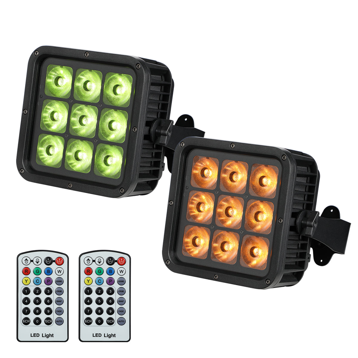 Betopper LPD001 9×18W RGBWA+UV 6-in-1 Battery-Powered IP65 Outdoor LED PAR Uplight
