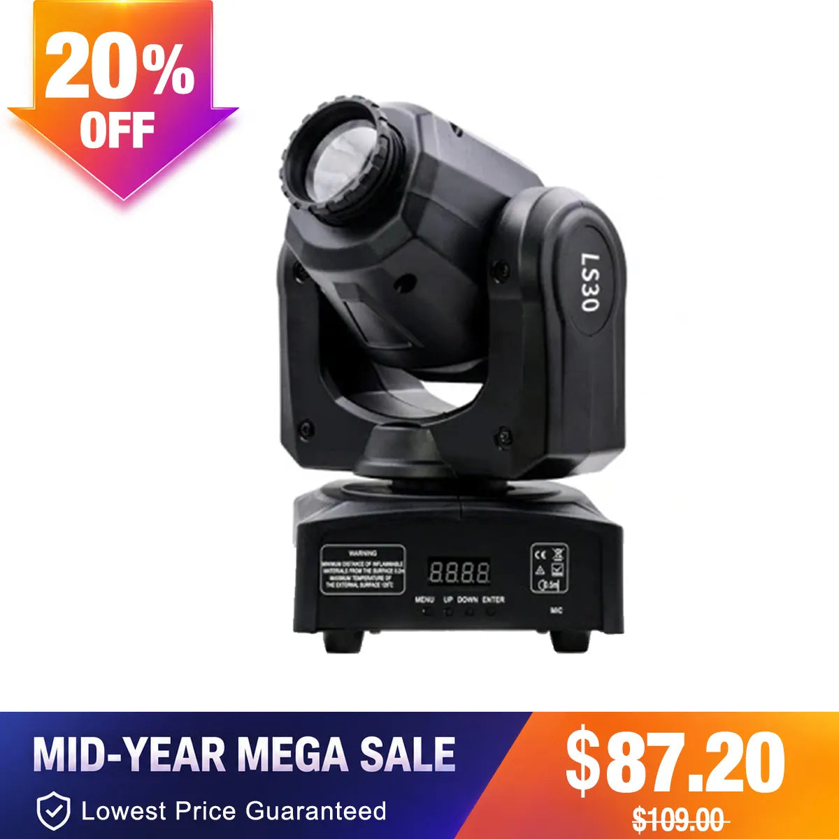 Betopper LS30 30w LED Mini Moving Head Stage Light