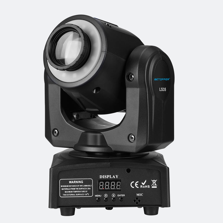 Betopper LS35 30W Moving Head Spotlight with Ring Effect