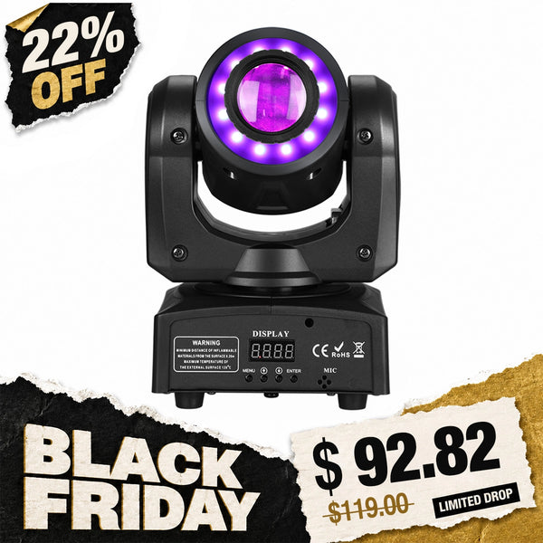 Betopper LS35 30W Moving Head Spotlight with Ring Effect