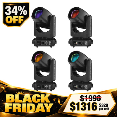 Betopper LB295 295W Pro Moving Head Beam Light (4pcs)