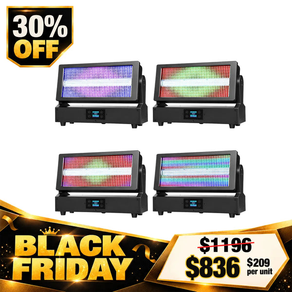 Betopper LF350 Matrix Strobe Effect Moving Head Lights (4pcs)