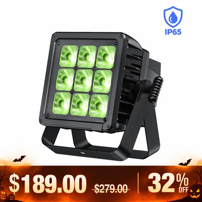 Betopper LPW0918 9×18W IP65 Waterproof RGBAL+UV LED PAR Light